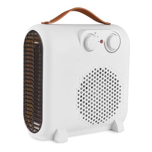Ventilators ar sildīšanas elementu 1000/2000W/230V balts