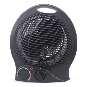 Ventilators ar sildīšanas elementu 1000/2000W/230V melns