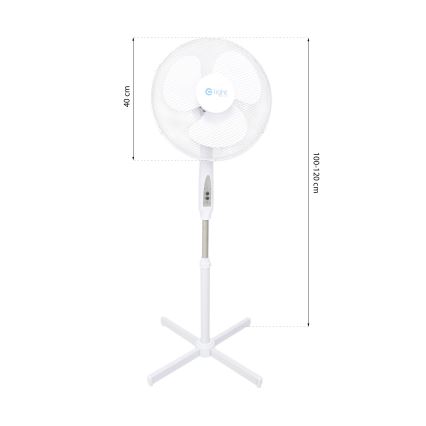 Ventilators ar statīvu un tālvadības pulti STANDING 128 cm 40W