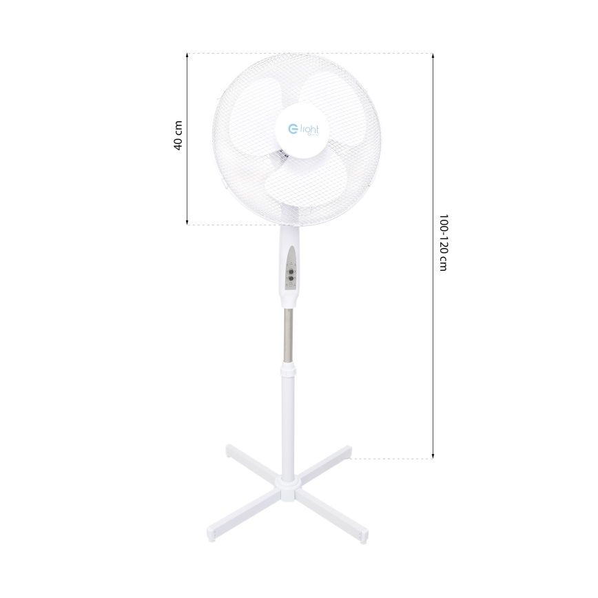 Ventilators ar statīvu un tālvadības pulti STANDING 128 cm 40W
