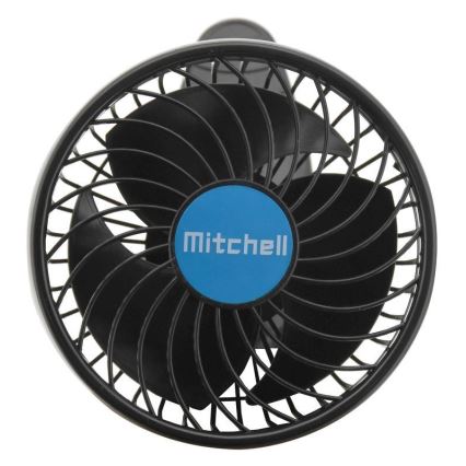 Ventilators ar stiprinājumu USB 4W/5V melna