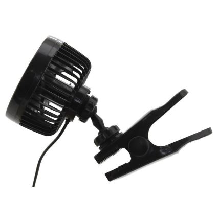 Ventilators ar stiprinājumu USB 4W/5V melna