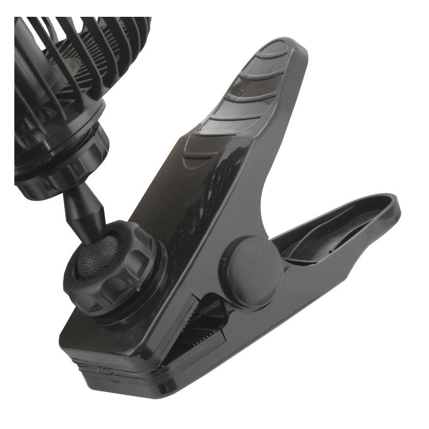 Ventilators ar stiprinājumu USB 4W/5V melna