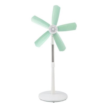 Ventilators uz statīva 15 W/230 V, Ø 50 cm, balts/zaļš