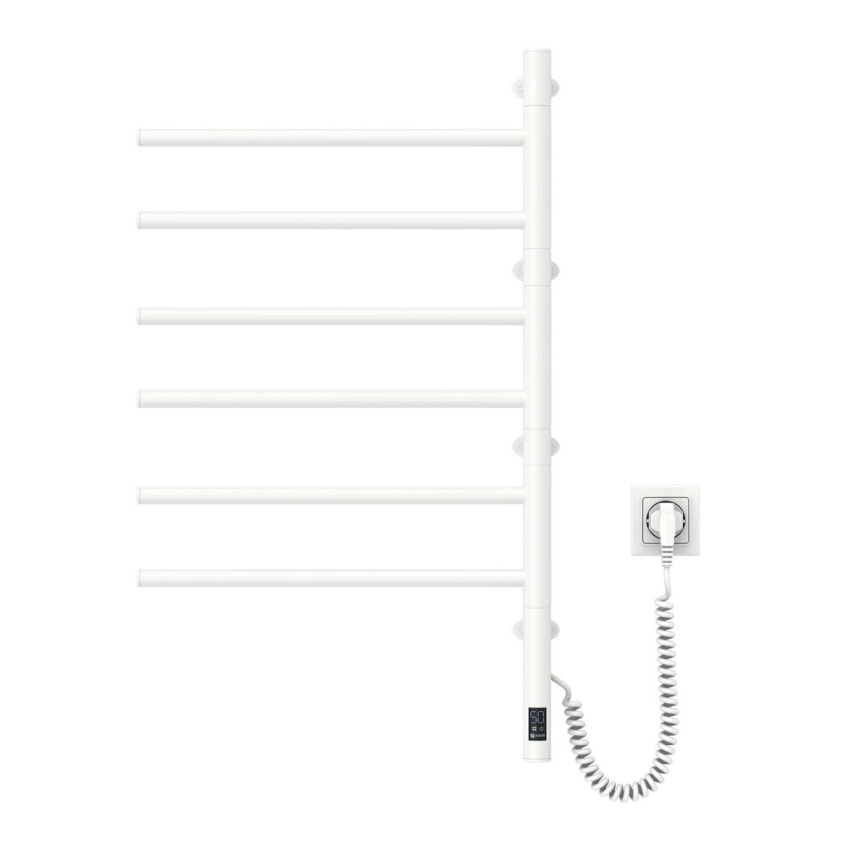 Vertaduro - Elektriskais rotējošais dvieļu žāvētājs ar termostatu ARA 105W/230V 80x49 cm IP44 balts