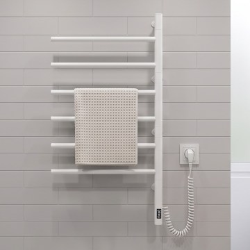 Vertaduro - Elektriskais rotējošais dvieļu žāvētājs ar termostatu ARA 105W/230V 80x49 cm IP44 balts