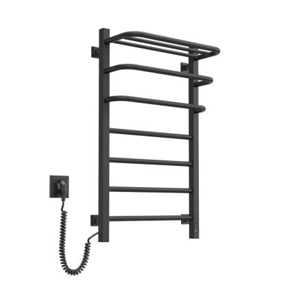 Vertaduro - Elektriskais dvieļu žāvētājs ar termostatu DOR 155W/230V 80x48 cm IP44 melns kreisais