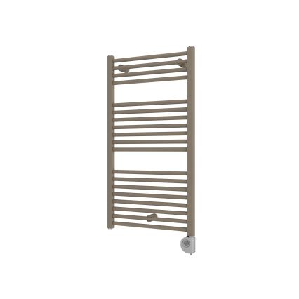 Vertaduro - vannas istabas radiators ar termostatu DENISE, 400 W, 94 x 50 cm, taupe
