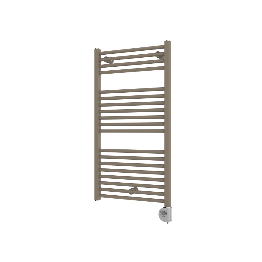Vertaduro - vannas istabas radiators ar termostatu DENISE, 400 W, 94 x 50 cm, taupe