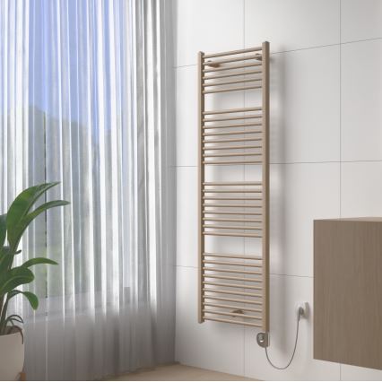 Vertaduro - Vannas istabas radiators ar termostatu DENISE 600W 154x50 cm taupe