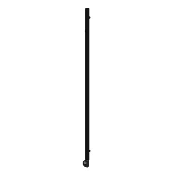 Vertaduro - Vannas istabas radiators ar termostatu ERDA 400W 180x5 cm melns