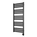 Vertaduro - Vannas istabas radiators ar termostatu LUCY 600W 125x50 cm antracīts