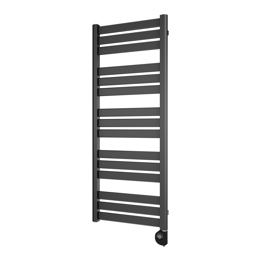 Vertaduro - Vannas istabas radiators ar termostatu LUCY 600W 125x50 cm antracīts