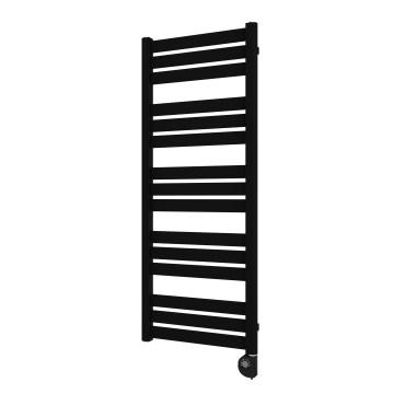 Vertaduro - Vannas istabas radiators ar termostatu LUCY 600W 125x50 cm melns