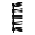 Vertaduro - Vannas istabas radiators ar termostatu MICHELLE, 600 W, 129 x 50 cm, melns