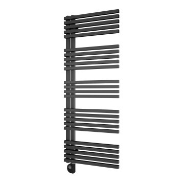 Vertaduro - Vannas istabas radiators ar termostatu MICHELLE 600W 129x50 cm antracīts