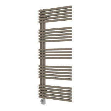 Vertaduro - Vannas istabas radiators ar termostatu MICHELLE 600W 129x50 cm pelēkbrūns