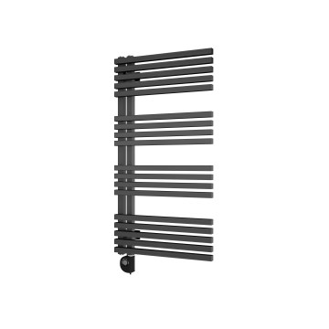 Vertaduro - Vannas istabas radiators ar termostatu MICHELLE 600W 97x50 cm antracīta krāsa