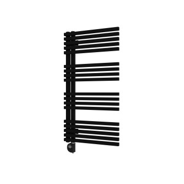 Vertaduro - Vannas istabas radiators ar termostatu MICHELLE 600W 97x50 cm melns