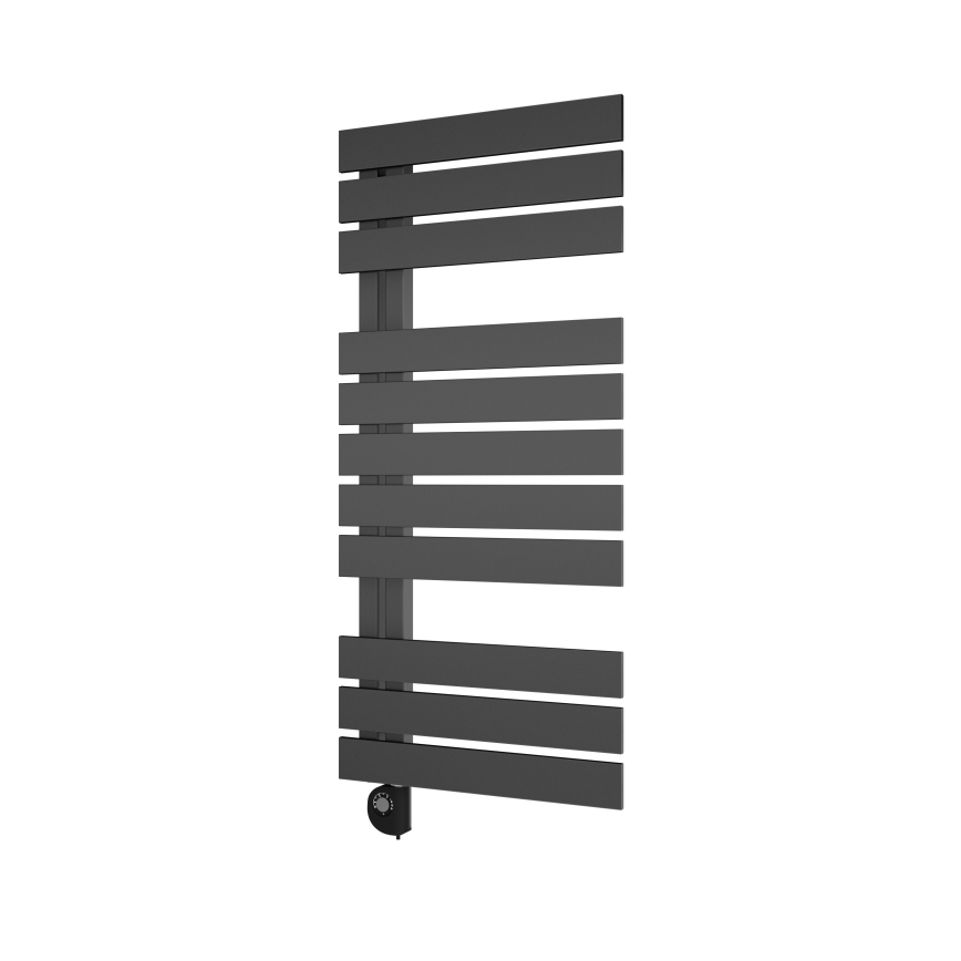Vertaduro - Vannas istabas radiators ar termostatu ZIVA 500W 109x50 cm antracīts