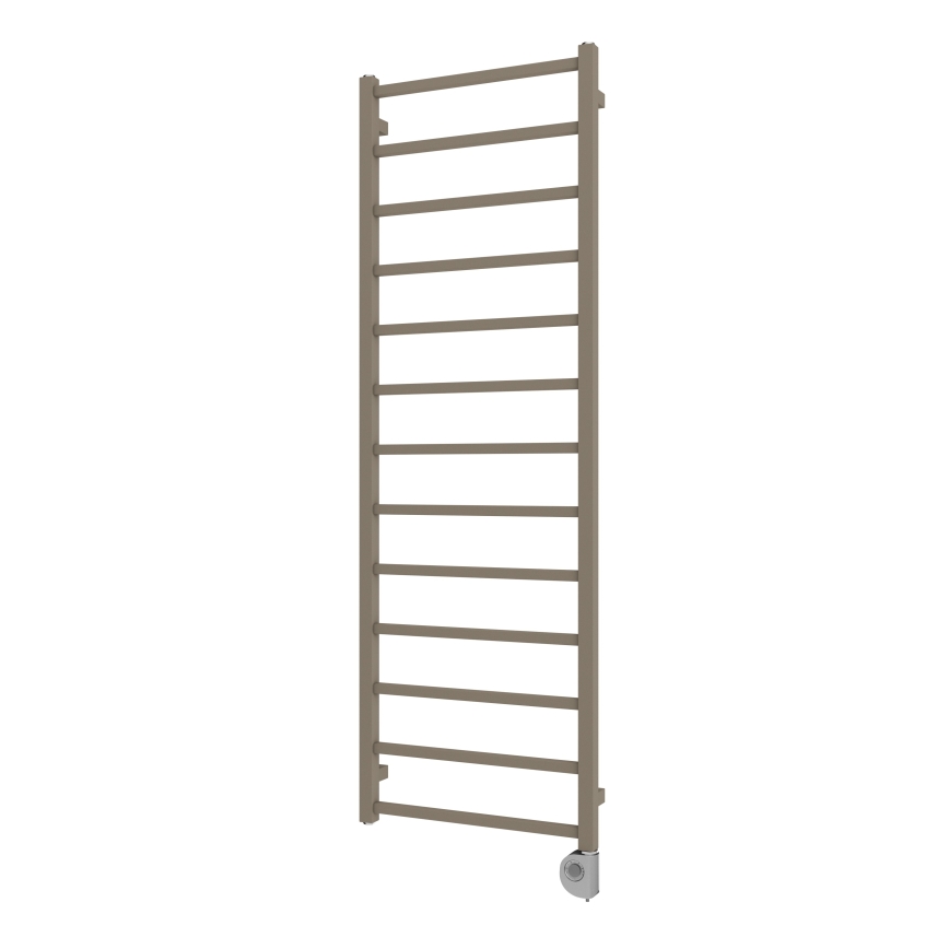 Vertaduro - Vannas istabas radiators ar termostatu ZOE, 400 W, 150 x 50 cm, taupe