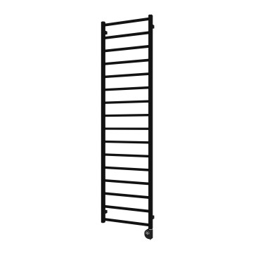 Vertaduro - Vannas istabas radiators ar termostatu ZOE 400 W 186x50 cm melns