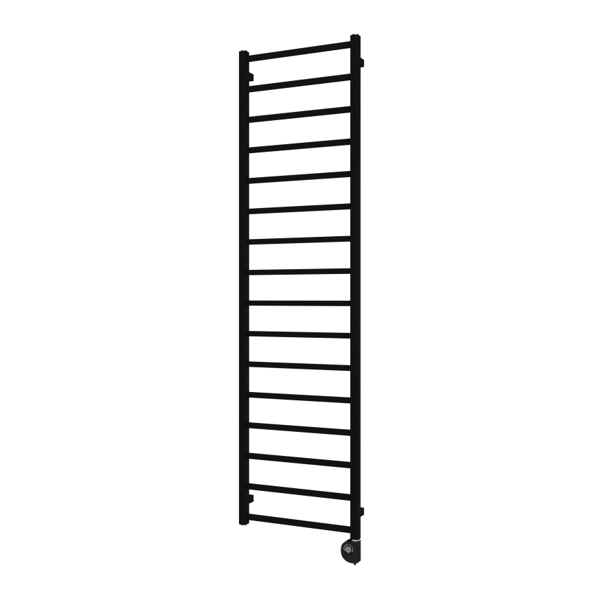 Vertaduro - Vannas istabas radiators ar termostatu ZOE 400 W 186x50 cm melns