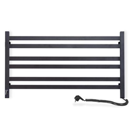 Vertaduro - Elektriskais dvieļu žāvētājs ar termostatu AVA 181W/230V 50x90 cm IP44 melns, labās puses