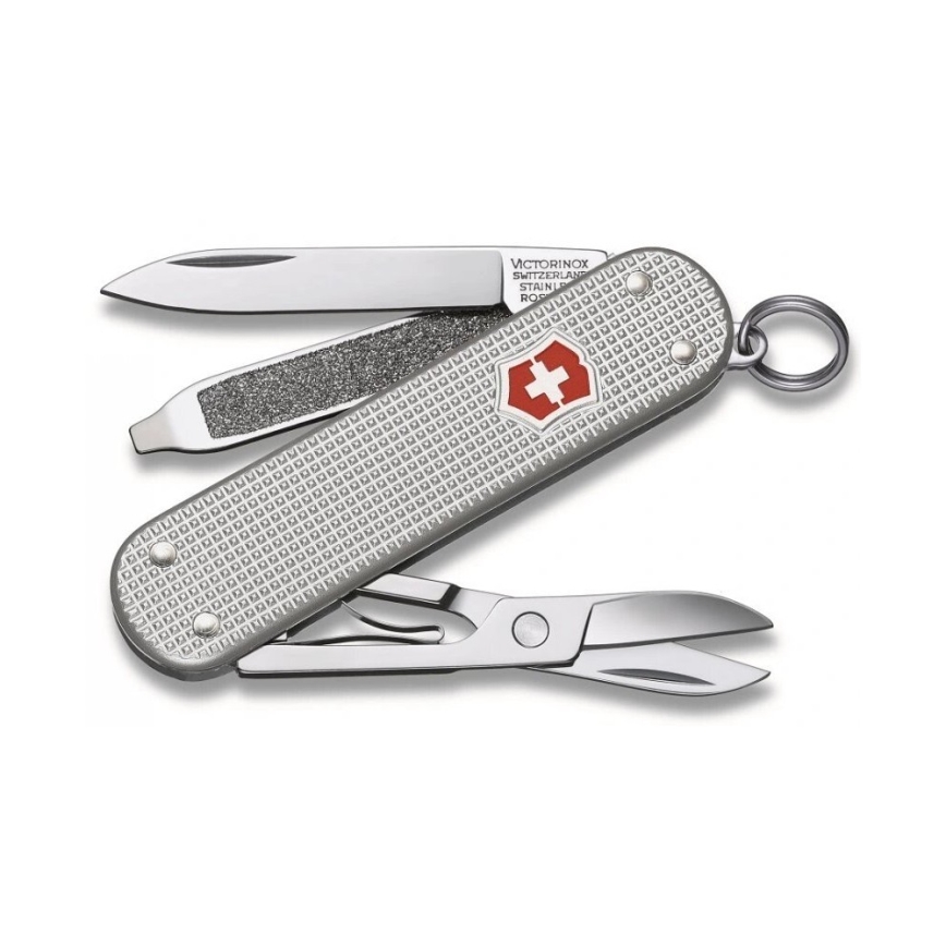 Victorinox - Daudzfunkcionāls kabatas nazis CLASSIC ALOX 5,8 cm/5 funkcijas sudraba