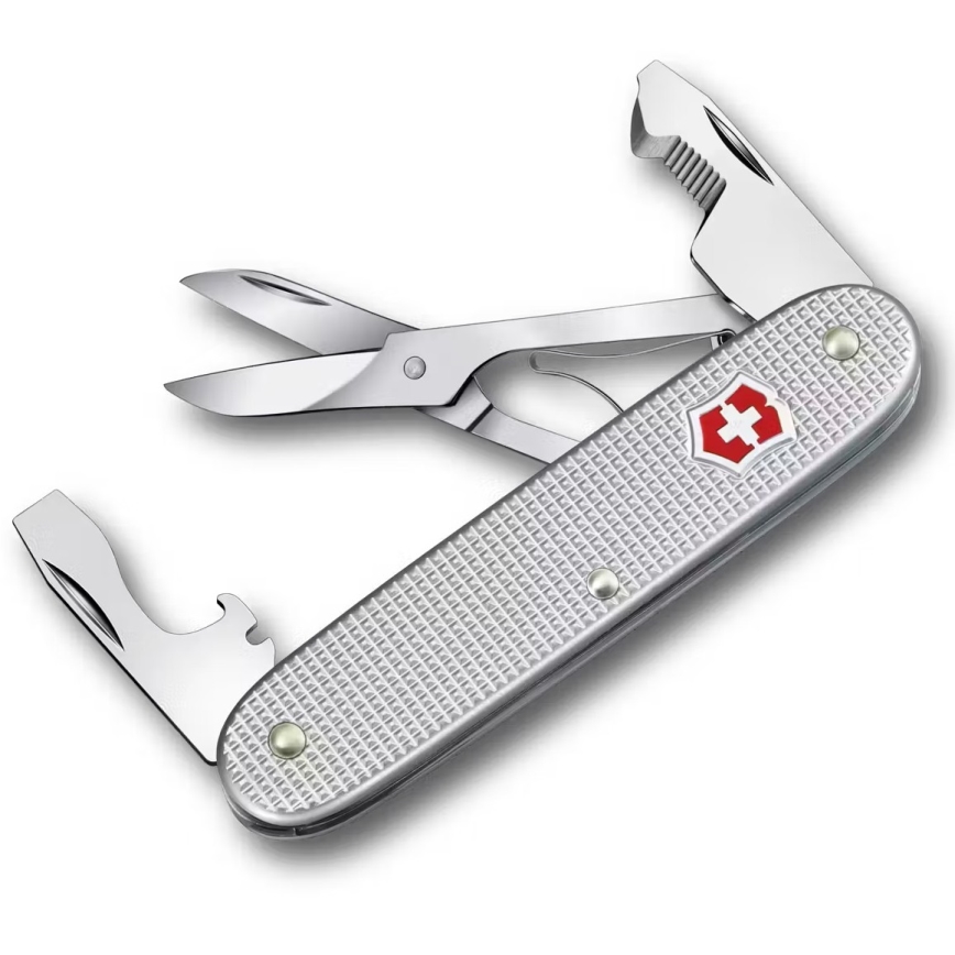 Victorinox - Daudzfunkcionāls kabatas nazis COMPANION SLIM ALOX 9,3 cm/6 funkcijas sudraba