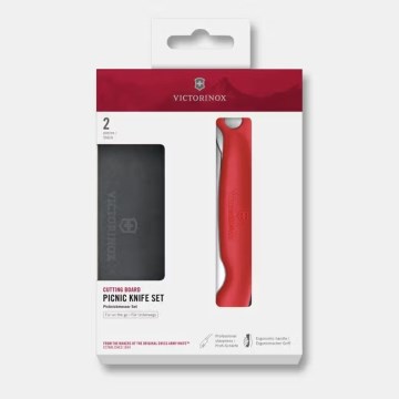 Victorinox - salokāmais nazis SWISS CLASSIC 11 cm, sarkans + griežamais dēlītis