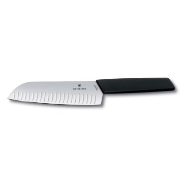 Victorinox - Santoku virtuves nazis SWISS MODERN 17 cm melns
