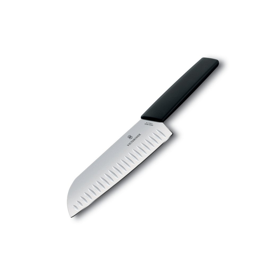 Victorinox - Santoku virtuves nazis SWISS MODERN 17 cm melns