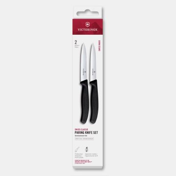 Victorinox - SWISS CLASSIC dārzeņu nažu komplekts, 10 cm, 2 gab., melns