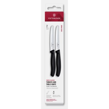 Victorinox - SWISS CLASSIC dārzeņu nažu komplekts 11 cm, 2 gab., melns
