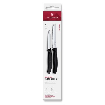 Victorinox - SWISS CLASSIC dārzeņu nažu komplekts, 2 gab., melns