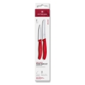 Victorinox - SWISS CLASSIC dārzeņu nažu komplekts, 2 gab., sarkans