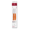 Victorinox - SWISS CLASSIC dārzeņu nažu komplekts, 8 cm, 2 gab., oranžs