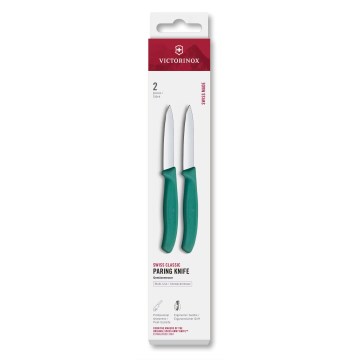 Victorinox - SWISS CLASSIC dārzeņu nažu komplekts, 8 cm, 2 gab., tirkīza
