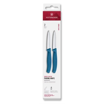 Victorinox - SWISS CLASSIC dārzeņu nažu komplekts, 8 cm, 2 gab., zils