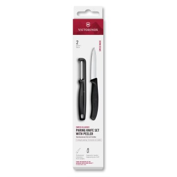 Victorinox - SWISS CLASSIC komplekts: virtuves nazis ar mizotāju, melns