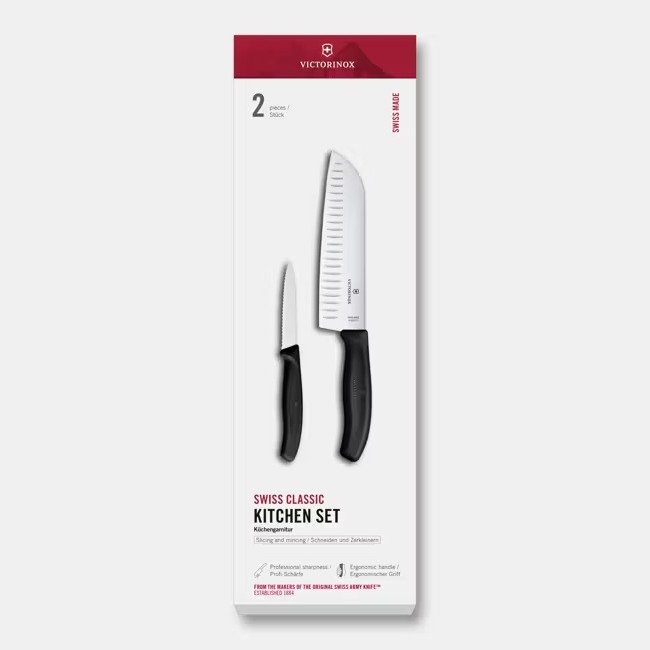 Victorinox - SWISS CLASSIC virtuves nažu komplekts, 2 gab., melns