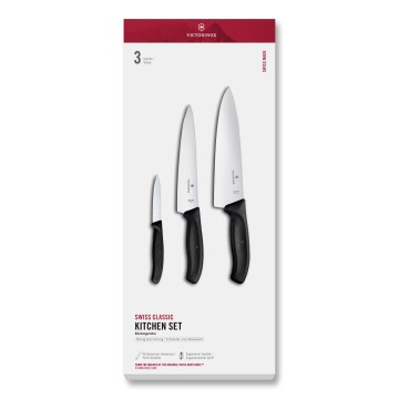 Victorinox - SWISS CLASSIC virtuves nažu komplekts, 3 gab., melns