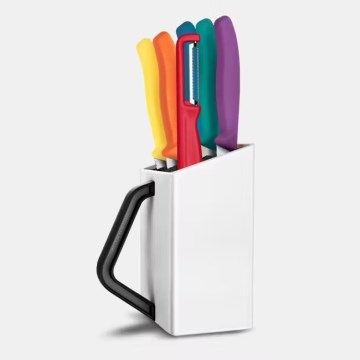 Victorinox - SWISS CLASSIC virtuves nažu komplekts ar statīvu, 7 gab., daudzkrāsains