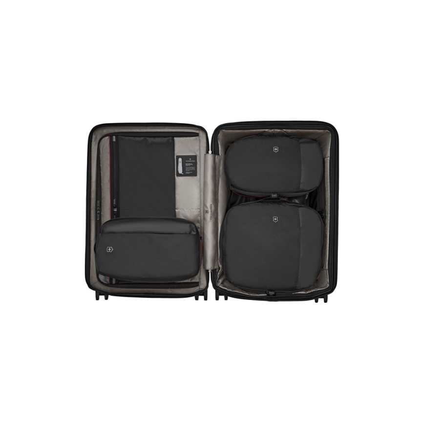 Victorinox - Travel Essentials ceļojumu organizatoru komplekts, 3 gab., melns