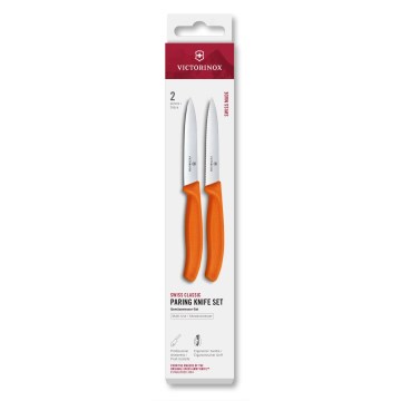 Victorinox - virtuves dārzeņu nažu komplekts SWISS CLASSIC, 10 cm, 2 gab., oranžā