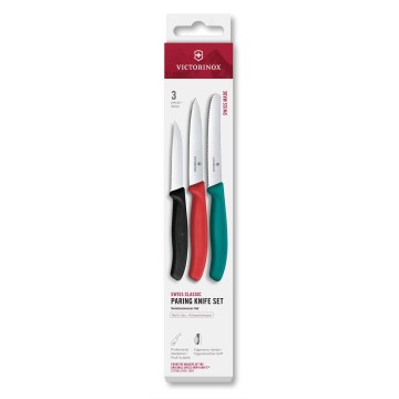 Victorinox - Virtuves dārzeņu nažu komplekts SWISS CLASSIC 3 gab. daudzkrāsains