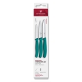 Victorinox - Virtuves dārzeņu nažu komplekts SWISS CLASSIC, 3 gab., tirkīzzils