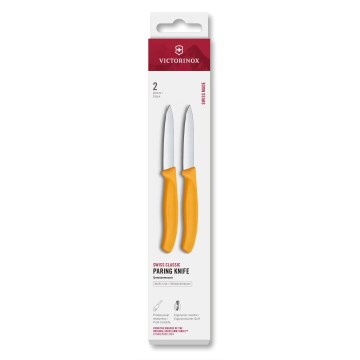Victorinox - Virtuves dārzeņu nažu komplekts SWISS CLASSIC, 8 cm, 2 gab., dzeltens