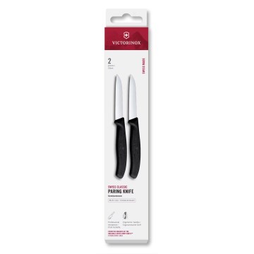 Victorinox - Virtuves dārzeņu nažu komplekts SWISS CLASSIC, 8 cm, 2 gab., melns